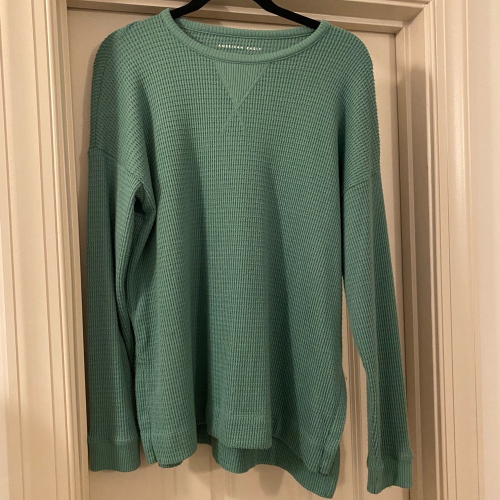 American Eagle Outfitters Medium Super Soft Green Top
